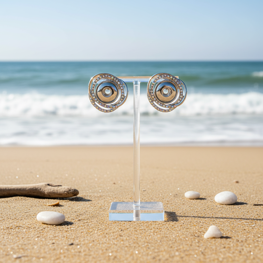Petite Silver Swirls Earrings