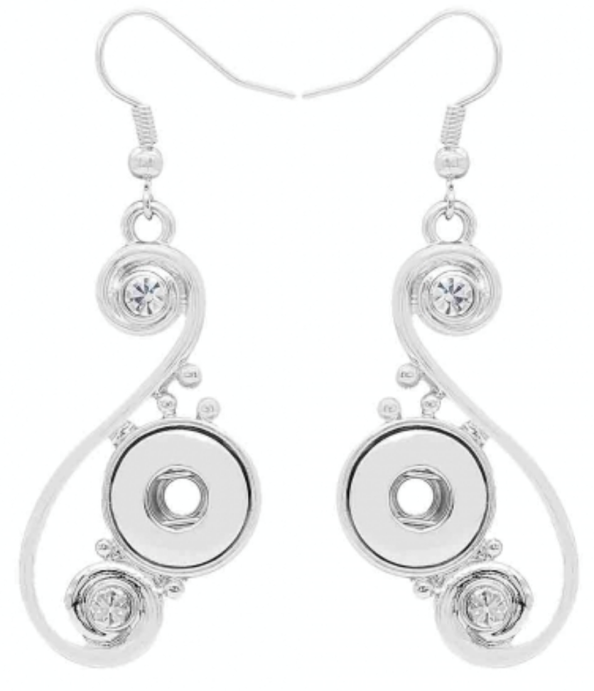 Petite Silver Swirls Earrings