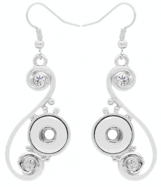 Petite Silver Swirls Earrings