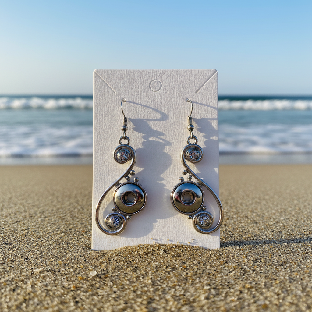 Petite Silver Swirls Earrings