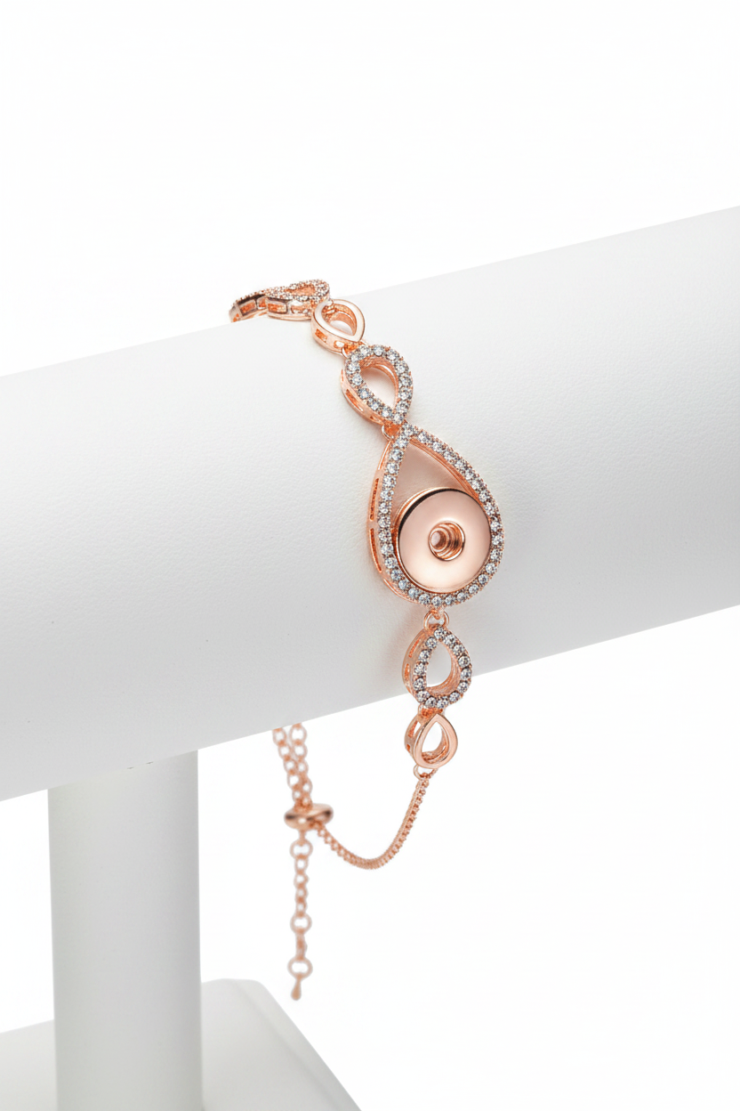Statement Crystal Loop Bracelet